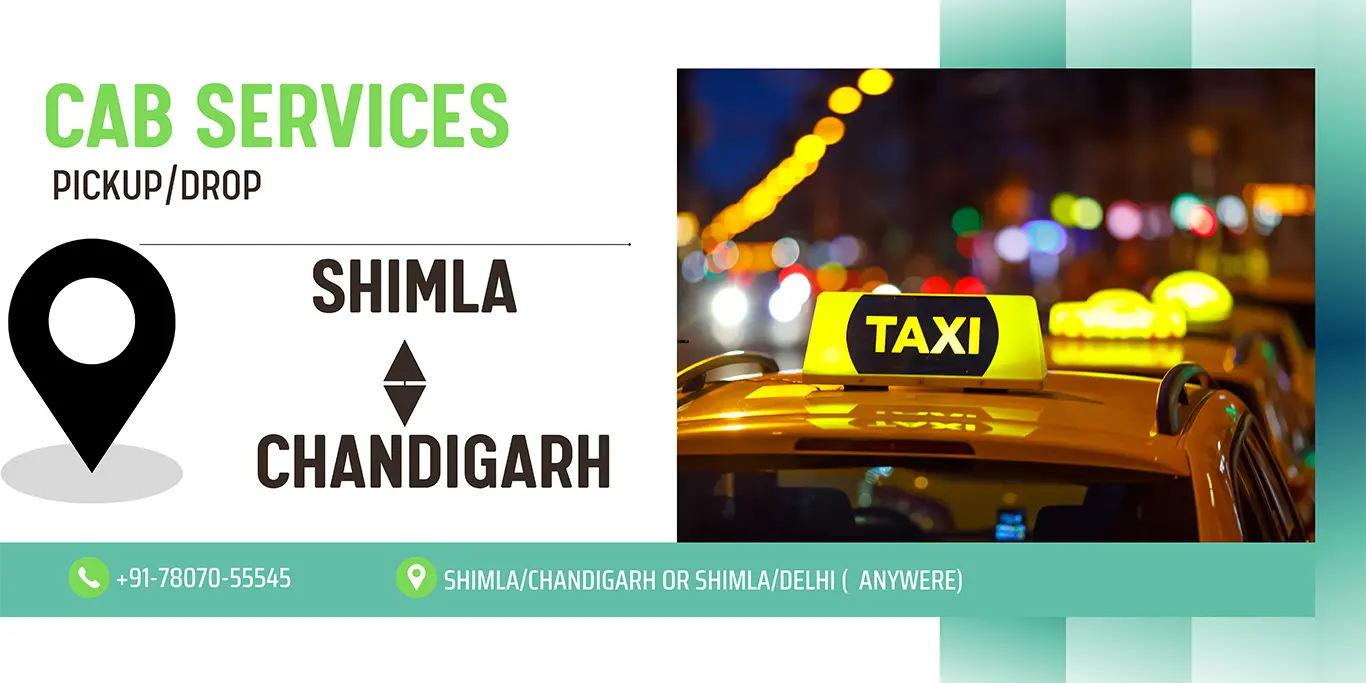 Shimla to Chandigarh taxi service